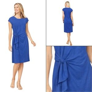 NWOT Talbots Blue Tie Dress
